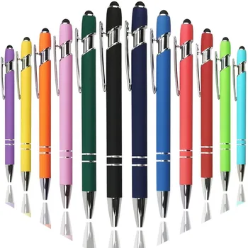 20 бр /лот, Индивидуална matte химикалка химикалка, творчески стилус, сензорна писалка, 22 цветове, Химикалка писалка за писма, Канцеларски материали, Ученически пособия