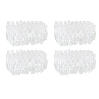200X празни прозрачни пластмасови бутилки за пръскане бъде фино разпръснати мъгла с кърпа от микрофибър, за многократна употреба контейнер с обем 20 мл