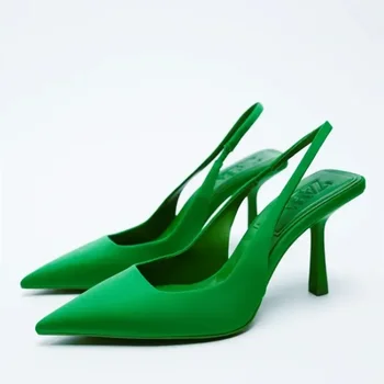 2023 Новата Есенна Дамски обувки; Модни Дамски обувки-лодка на висок ток с остър пръсти; Дамски сандали на плитки обувки; Дамски обувки; Zapatos Mujer