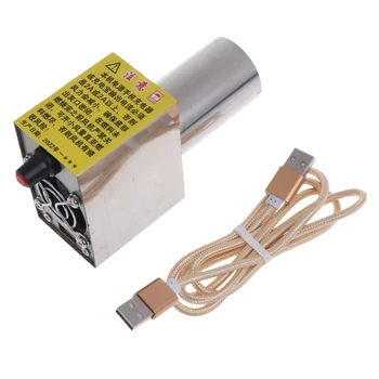 5 В Лек преносим вентилатор за барбекю вентилатор USB-кабел за приготвяне на храна на открито за барбекю на открито за къмпинг