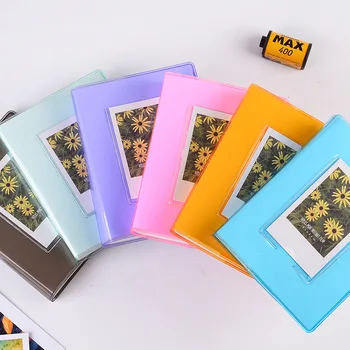 64 Джоб 3-инчов Фото албум-Книга Ярки Цветове Instax Mini за Fujifilm Instax Mini 9 8 7 секунди 90 на 70 на 25 Film Paper Номинална Държач За Карти