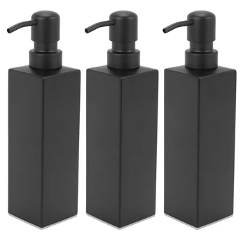 A50I 3X Нова Черна опаковка течен сапун, ръчно изработени от неръждаема стомана, Аксесоари за баня, Кухненско обзавеждане, Удобен и модерен