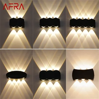 AFRA Outdoor Wall Light LED Водоустойчиви Пвц Стенни Light New Simple Creative Decorative Двор Веранда Градина Спални