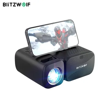 Blitzwolf V3 Мини WIFI Проектор 5G-WIFI С Огледален Дисплей на Екрана Безжичен 1080P Поддържан Bluetooth 5.0 250 ANSI Лумена Преносим Външен