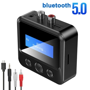 Bluetooth Аудиоприемник Предавател Приемник EDR Безжичен Адаптер USB Dongle 3.5mm AUX вход RCA за ТЕЛЕВИЗИЯ PC Слушалки Стерео Автомобилни HIFI