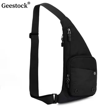 Geestock Sling Bag Мъжка Ежедневна Чанта През Рамо За Почивка И Пътуване Спортна Чанта На Открито Messenger Crossbody Нагрудная Чанта Pack Мъжки Дамски