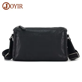 JOYIR Мини чанта от естествена телешка кожа, пътна чанта през рамо за мъже, чантата за мобилен телефон, пътна чанта за чанта, чанта през рамо
