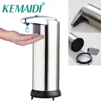 KEMAIDI Безплатна доставка Автоматично опаковка течен сапун, без сензор за кухня, баня, дом, черно, ново записване 2016