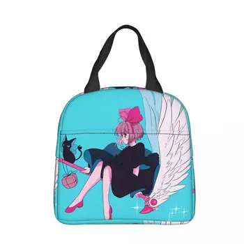 Kinomoto Изолирано чанта за обяд Комикси Card Captor Sakura Дамски Детска чанта-хладилник Топлинна Преносим Обяд-бокс Ice Pack Мъкна