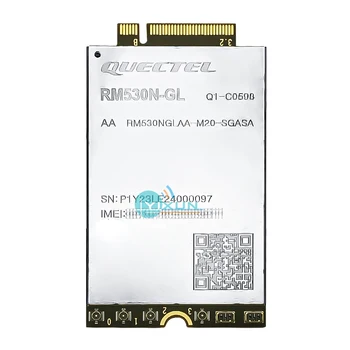 Quectel RM530N-GL 5G, 4G, 3G, LTE-A, Многорежимен модул M. 2 с поддръжка за под-6G mmWave, ГНСС приемник с няколко съзвездия 3GPP R16 4,5 gbps