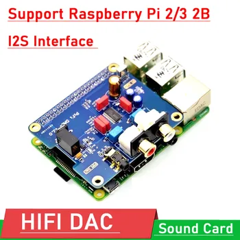 Raspberry pi 2B/B + 3 HIFI КПР + Звукова карта Цифров Аудиомодуль I2S Интерфейс PCM5122 за PIR 2B 3 Volumio Music A11