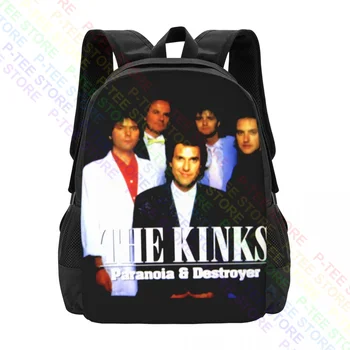 The Kinks Paranoia Big Destroyer The Yardbirds Раница за книги с голям капацитет на Училищната спортна чанта