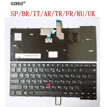 US/SP/BR/IT/AR/TR/FR/BG/UK Нов лаптоп Lenovo E470 E470C E475 FRU 01AX040 QWERTY Испански