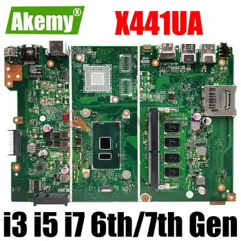 X441UA дънна Платка За ASUS X441UV F441U A441U X441UAR X441U X441UB дънна Платка на Лаптоп 4405U I3 I5 I7 6th 7th Gen 4 GB 8 GB оперативна ПАМЕТ