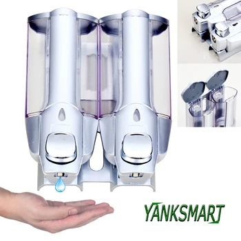 YANKSMART, нова кутия за сапун от ABS-пластмаса, кутия за шампоан, стенни кутия за бутилки за баня и кухня