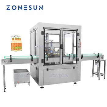ZONESUN ZS-WB12 Milk Rotary Wine Пластмасова Малка полуавтоматична машина за миене на стъклени бутилки от PET пластмаса