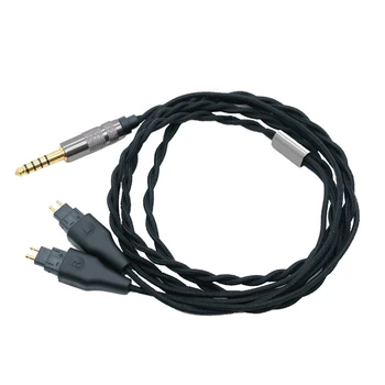 Балансиран кабел за слушалки 4,4 мм, домашно кабел за Sennheiser HD580 HD600 HD650 HD660S, кабел за обновяване на слушалки.