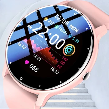 Дамски смарт часовници 2023 със сензорен екран, спортни Часовници за фитнес, IP67, водоустойчива смарт часовници с Bluetooth за Android, iOS, женски смарт часовници