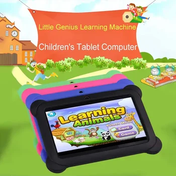 Детски таблет със 7-инчов екран Q7 HD Android 4.4 1 + 8 GB Wifi Bluetooth модул за Обучение четириядрен плейър Детски образователен таблет-пъзел