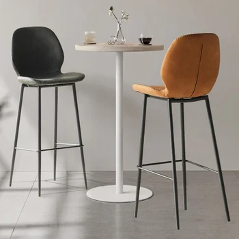 Дизайнерски стол за игри, луксозен и модерен бар стол с акцент, стол за грим, височина шкафове, комплекти градински мебели Sgabello Cucina Alto