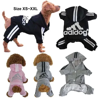 Дрехи за домашни любимци Adidog за кучета, котки, кученца, блузи, палта, зимни пролетно hoody, топъл пуловер