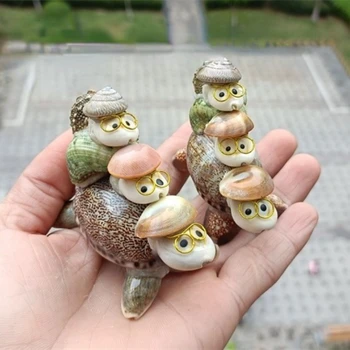 Естествени мивки Малки костенурките Украса, ръчно изработени Бебешки подаръци Морски декор за дома Миди Плажен декор