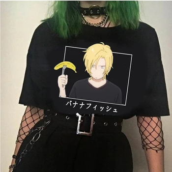 Забавна тениска с банан рибата, мъжка тениска с къс ръкав, аниме, летни тениски с графичен принтом, Градинска тениска Harajuku