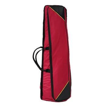 Здрава чанта за изпълнения с тенор-тромбоном, калъф за музикален инструмент, аксесоар цвят бордо