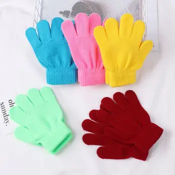 Зимни Топли Разтеглив Детски ръкавици за момчета и момичета