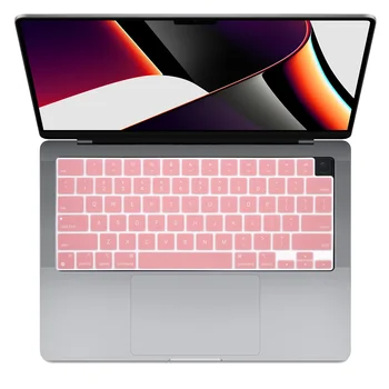 Калъф за клавиатура MacBook Pro 14 16 2023 A2442 A2918 A2991 A2779 M3 Защитно Фолио за Лаптоп клавиатура Силиконов цветен