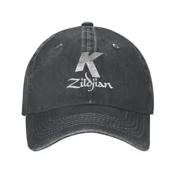 Класическа сива бейзболна шапка Zildjian с логото на K За мъже и жени, бейзболна шапка от потертого деним, Шапка възстановяване на предишното положение, Всички Шапки за пътуване, Шапка