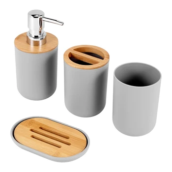 Комплект аксесоари за баня опаковка сапун, бутилка за измиване на съдове държач за четка за зъби за баня комплект чаши