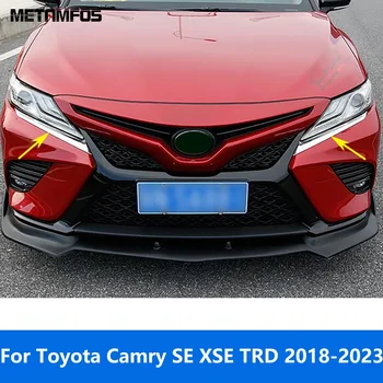 Майка на Светлината на Лампата Клепач и Веждите За Toyota Camry SE XSE TRD 2018-2022 2023 Аксесоари За Фарове От Неръждаема Стомана За Стайлинг на Автомобили