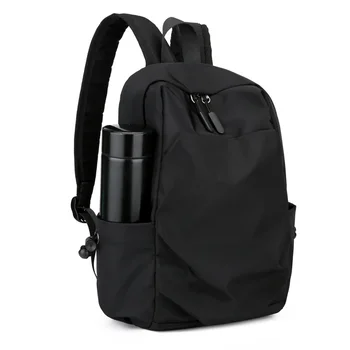 Мини-мъжки раница, модни малка черна училищна чанта през рамо, мъжки Водоустойчива спортна чанта за пътуване 2024 година, просто случаен мъжки раница