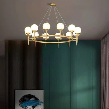 Модерна спалня декоративна трапезария led таван, осветителни тела Висящи лампи за вътрешно осветление на Тавана лампа полилей
