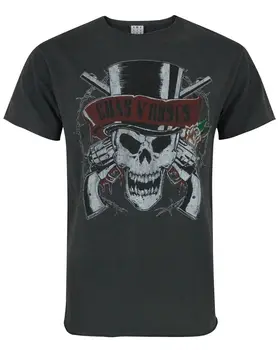 Мъжка тениска с подсилена главата на Guns N Roses Deaths Head