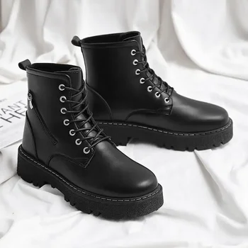 Мъжки обувки есен 2023 г., нова висококачествени мъжки обувки за защита на труда, пролетно-есенна строителна площадка, британски мъже, за мъжете.