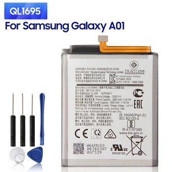 Нов взаимозаменяеми батерията на телефона QL1695 за Samsung Galaxy А01 Батерии с капацитет 3000 mah