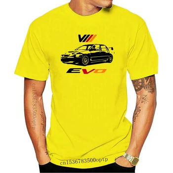 Нова мъжка тениска с принтом, мъжки дрехи с къс ръкав, Японски класически автомобил Lancer VIII, тениска Jdm, тениски Evo 8 Рали