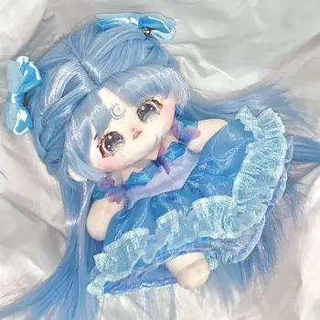 Оригинално Елегантна Синя рокля ръчна изработка, костюм на Пеперуда за 20-сантиметровой плюшени кукли, обличане, cosplay, подарък Kpop