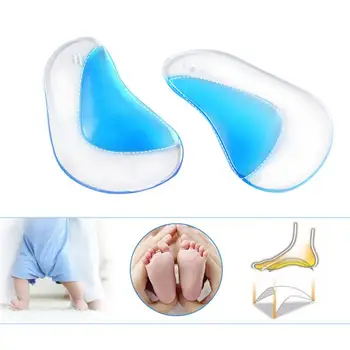 Ортопедична професионална стелка за поддръжка на свода на стъпалото, Коректор плоскостопия, възглавница за обувки, поставяне на силиконов гел, ортопедични ленти