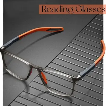 Очила за четене със защита от синя светлина, блокер сини лъчи, ултра-леки Очила за далекогледство, Спортни PC