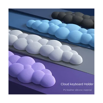 Поставка за китката Cloud Keyboard, мека кожена възглавница за подкрепа на китките от пяна с памет ефект за облекчаване на набиране на текст, обезболивающая, устойчива на плъзгане, E Short