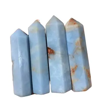 Продават се лечебни кристални пръчки от естествен полиран скъпоценен камък Фън шуй Ангелит Пойнтс