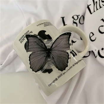Сладък 3D пеперуда Мързелив скоба Griptok за iPhone 11 13 Samsung Ins Корея Притежателя на телефона, Пръстен, Поставка за подкрепа Grip Tok Подарък на приятел