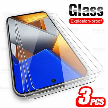 Стъкло Pocom4 Pro 3шт Закалено Стъкло За Xiaomi Poco M4Pro Poko Pocco 4 M Pro, 4G NFC Защитно покритие на Екрана Блиндирана Филм