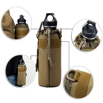 Тактическа чанта за бутилка с вода Военен Открит Къмпинг Туризъм Държач за бутилки с вода на съвсем малък