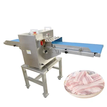 Търговска машина за нарязване на месото на кубчета Машина за рязане на замразено месо на кубчета пиле на кубчета