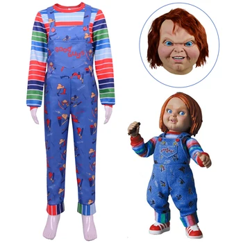 Филми на ужасите Кукла-призрак Чъки, костюми за cosplay, маска за карнавал за Хелоуин костюми да се изяви за деца и възрастни
