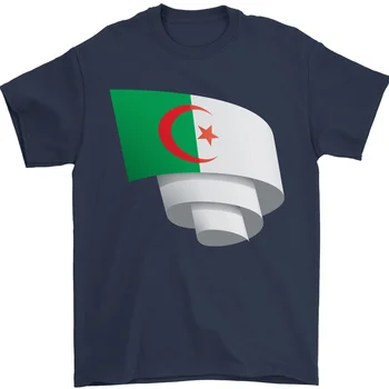 Футболна тениска с изображение на алжирского флаг в чест на Деня на Алжирского хартата, 100% памук